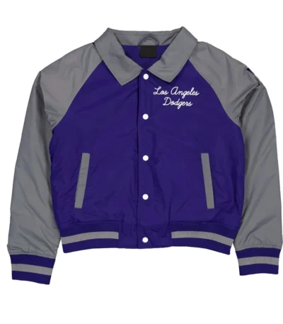 LA Dodgers Royal and Gray Throwback Jacket