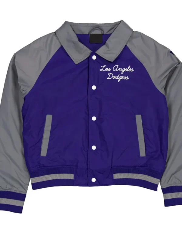 LA Dodgers Royal and Gray Throwback Jacket