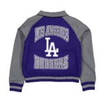 LA Dodgers Royal and Gray Throwback Jacket