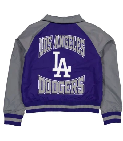 LA Dodgers Royal and Gray Throwback Jacket