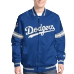 LA Dodgers Scout Varsity Satin Jacket
