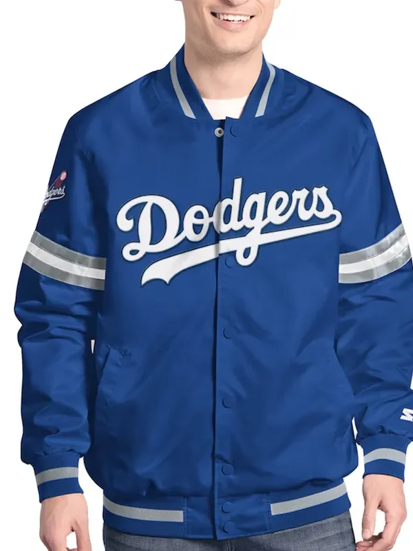 LA Dodgers Scout Varsity Satin Jacket
