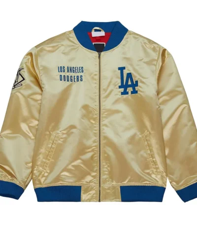 LA Dodgers Team OG 2.0 Gold Satin Jacket
