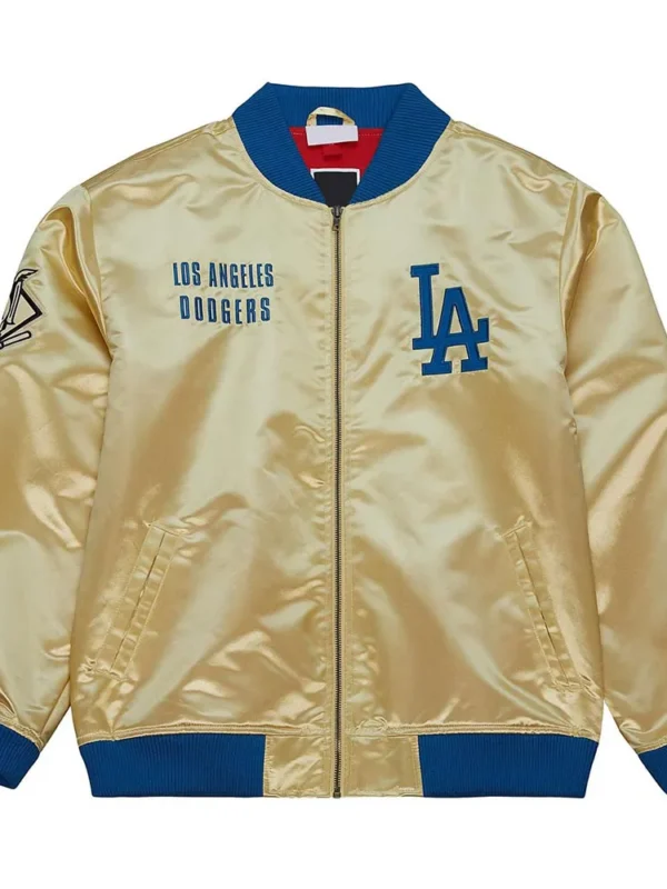 LA Dodgers Team OG 2.0 Gold Satin Jacket