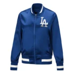 LA Dodgers Touch Blue Satin Jacket