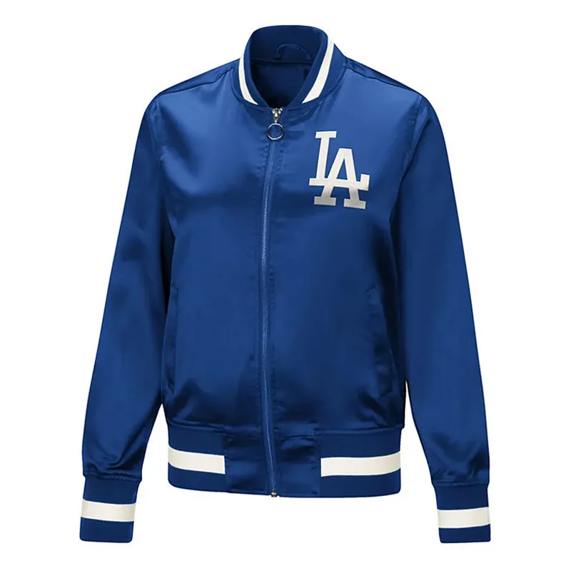 LA Dodgers Touch Blue Satin Jacket LA Dodgers Touch Blue Satin Jacket