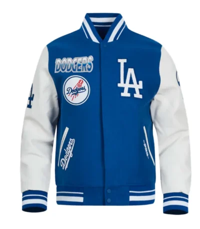 LA Dodgers Turn It Up Classic Rib Varsity Jacket