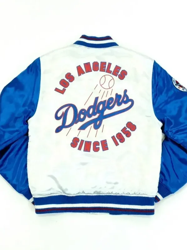 LA Dodgers White and Blue Jacket