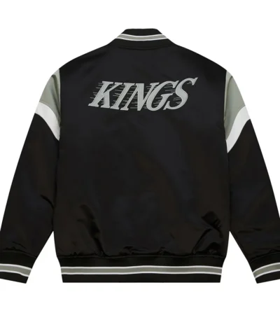 LA Kings Black Heavyweight Satin Jacket