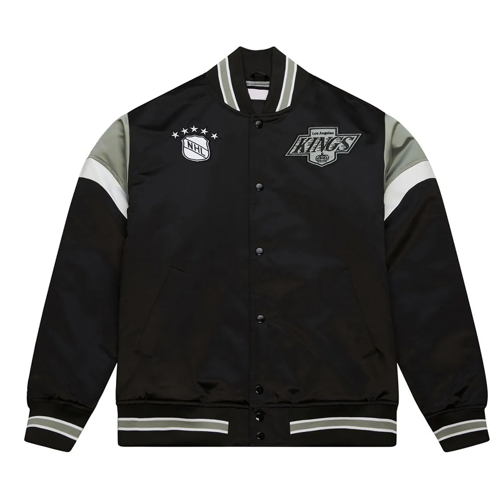 LA Kings Black Heavyweight Satin Jacket LA Kings Black Heavyweight Satin Jacket