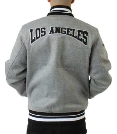 LA Kings Gray Varsity Wool Jacket