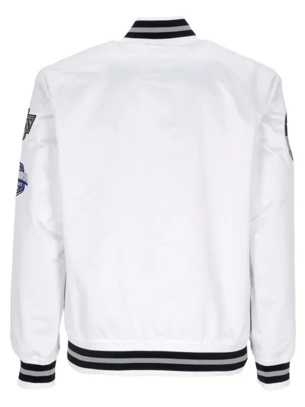 LA Kings Hometown Lightweight White Satin Jacket