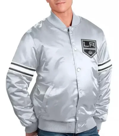 LA Kings Silver Satin Jacket