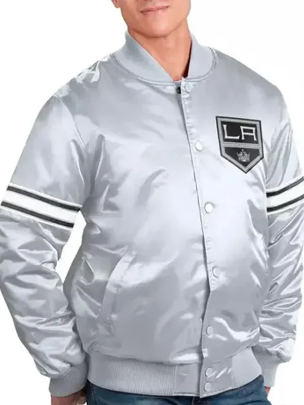 LA Kings Silver Satin Jacket