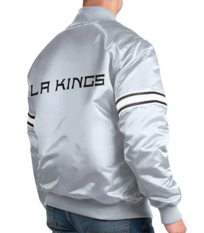 LA Kings Silver Satin Jacket