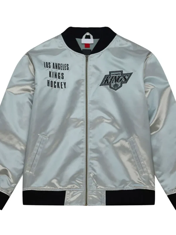 LA Kings Team OG 2.0 Silver Satin Jacket