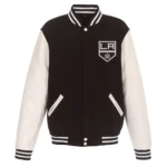 LA Kings Varsity Black and White Jacket