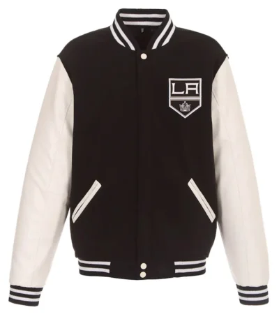 LA Kings Varsity Black and White Jacket