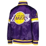 LA Lakers Home Game Purple Satin Jacket