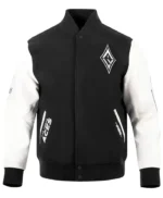 Las Vegas Aces Classic Chenille Black and White Varsity Jacket