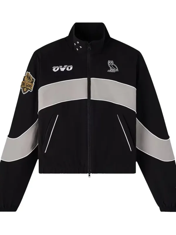 Las Vegas Aces OVO Black-Silver Track Jacket