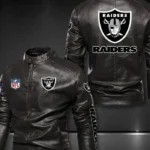 Las Vegas Raiders Black Leather Jacket