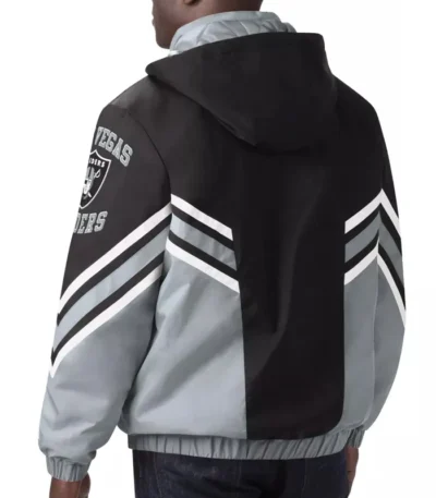 Las Vegas Raiders Black-Silver Maximum Hooded Jacket