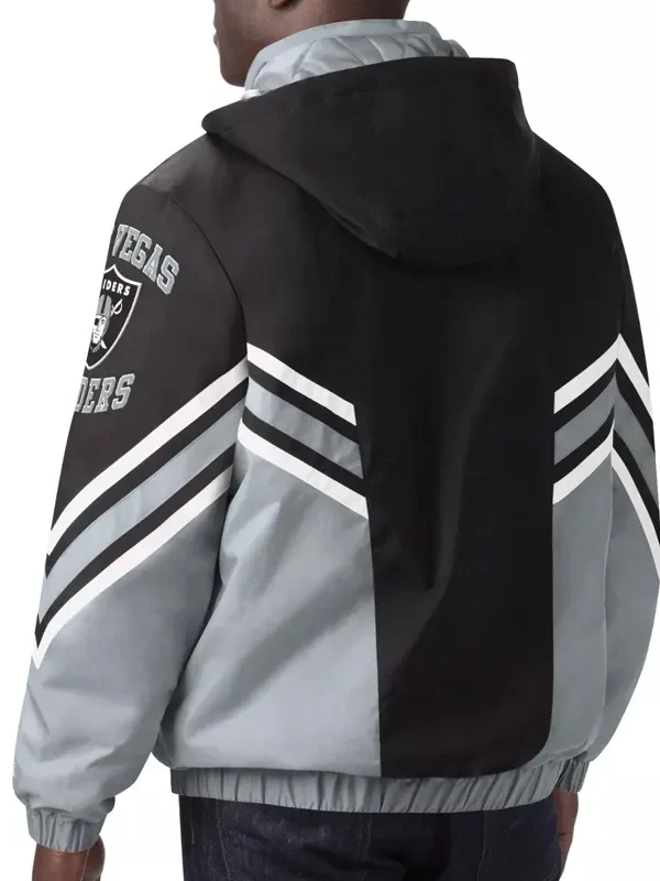 Las Vegas Raiders Black-Silver Maximum Hooded Jacket