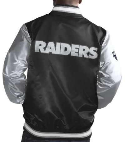 Las Vegas Raiders Black and Silver Jacket