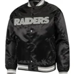 Las Vegas Raiders Bomber Lightweight Black Jacket