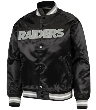 Las Vegas Raiders Bomber Lightweight Black Jacket