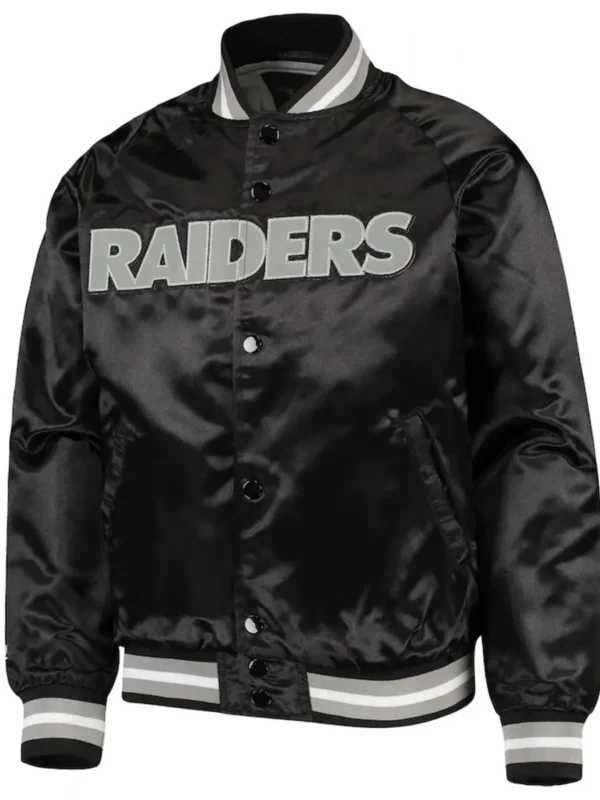 Las Vegas Raiders Bomber Lightweight Black Jacket
