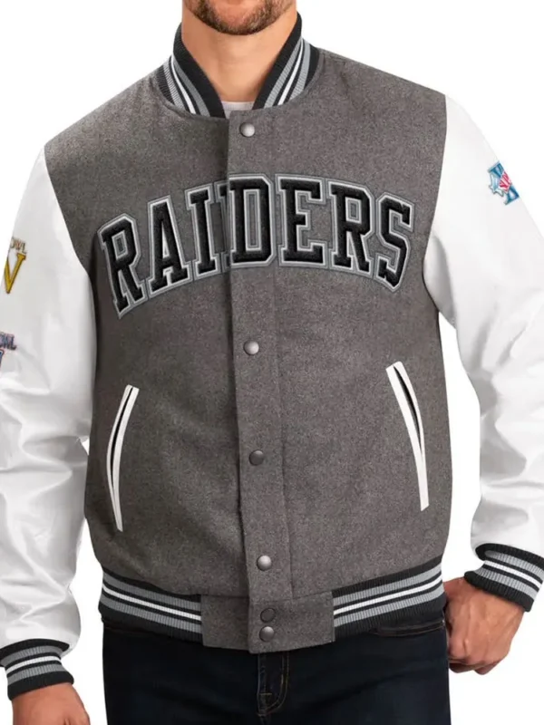 Las Vegas Raiders Challenger Varsity Jacket