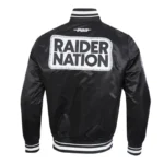 Las Vegas Raiders Diy Pick Stitch Classic Rib Satin Jacket
