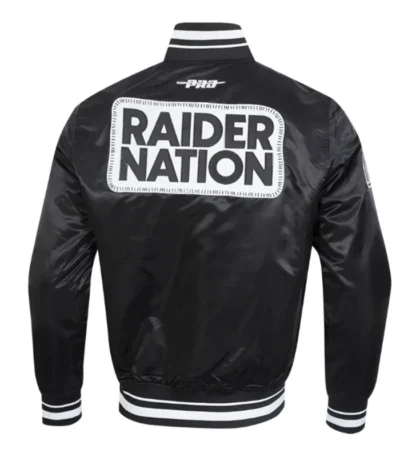 Las Vegas Raiders Diy Pick Stitch Classic Rib Satin Jacket