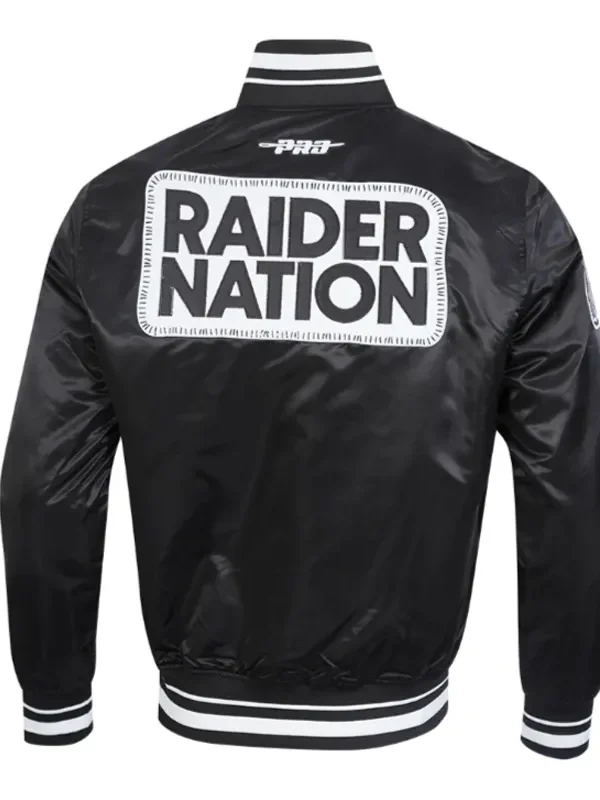 Las Vegas Raiders Diy Pick Stitch Classic Rib Satin Jacket