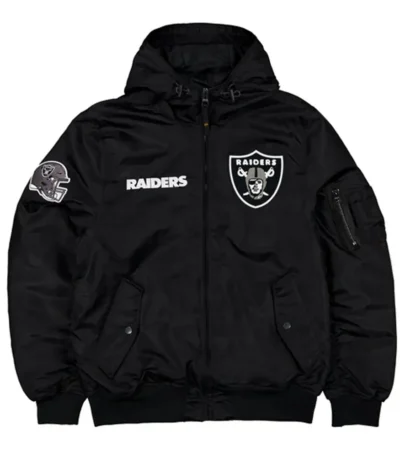 Las Vegas Raiders Historic L-2B Hooded Bomber Jacket
