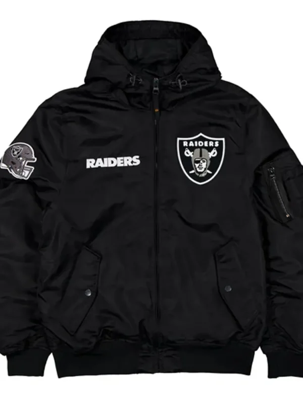 Las Vegas Raiders Historic L-2B Hooded Bomber Jacket