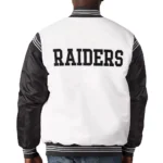 Las Vegas Raiders Historic Renegade Satin White-Black Jacket