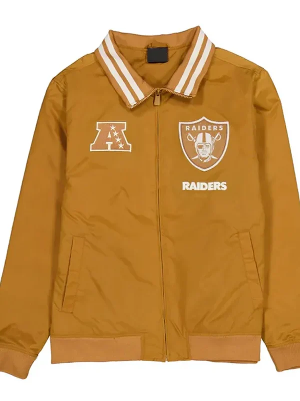 Las Vegas Raiders Logo Select Light Bronze Jacket