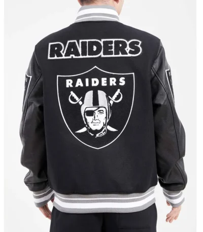 Las Vegas Raiders Mash Up Varsity Jacket