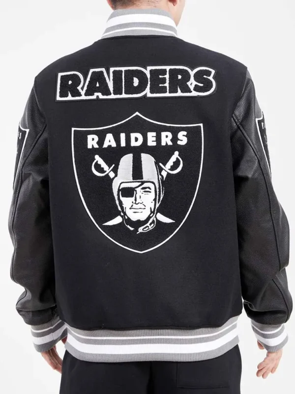 Las Vegas Raiders Mash Up Varsity Jacket