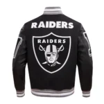 Las Vegas Raiders Mashup Classic Rib Varsity Jacket