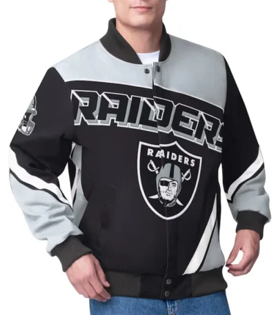 Las Vegas Raiders Maximum Racing Black Jacket
