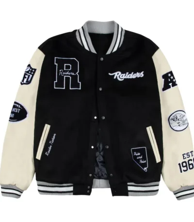 Las Vegas Raiders Nation Letterman Jacket