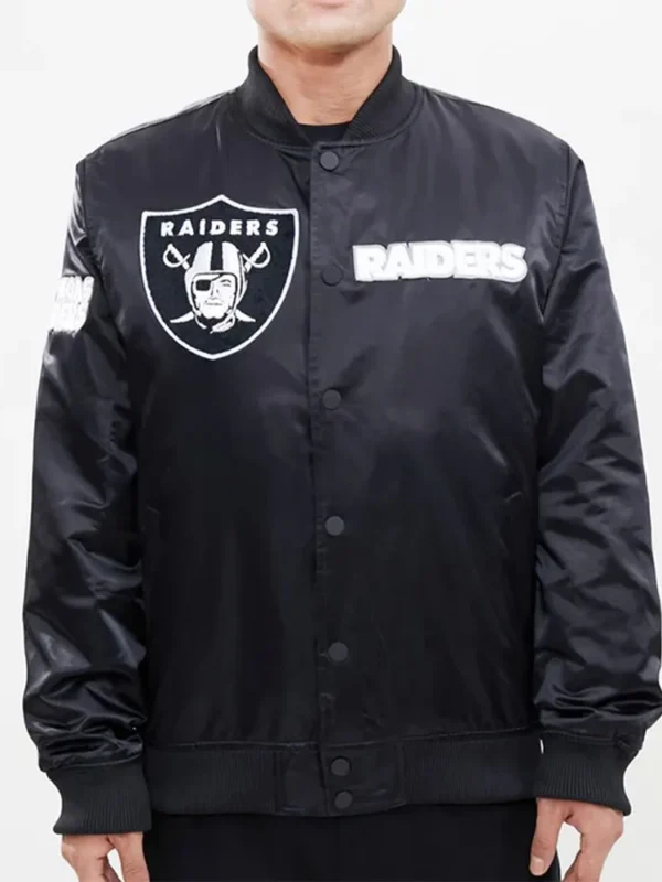 Las Vegas Raiders Pro Black Satin Jacket