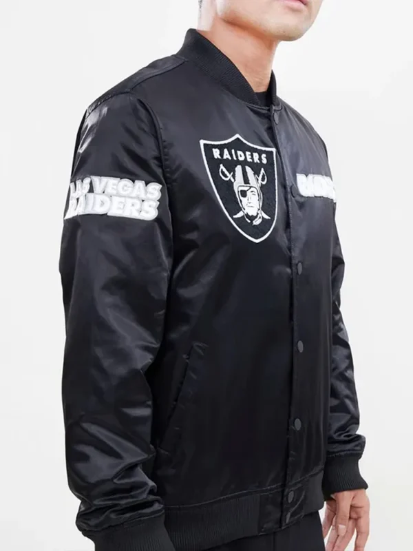 Las Vegas Raiders Pro Black Satin Jacket