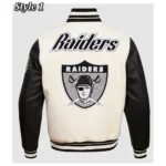 Las Vegas Raiders Retro Classic Rib Varsity Jacket