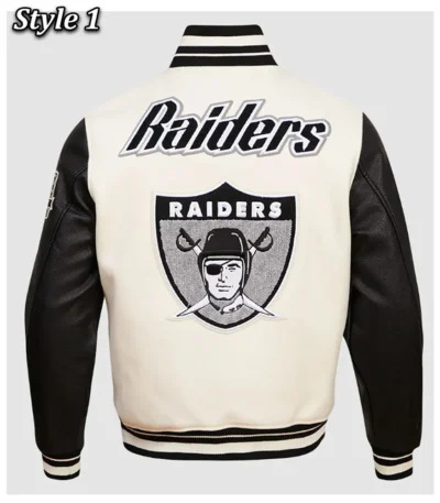 Las Vegas Raiders Retro Classic Rib Varsity Jacket