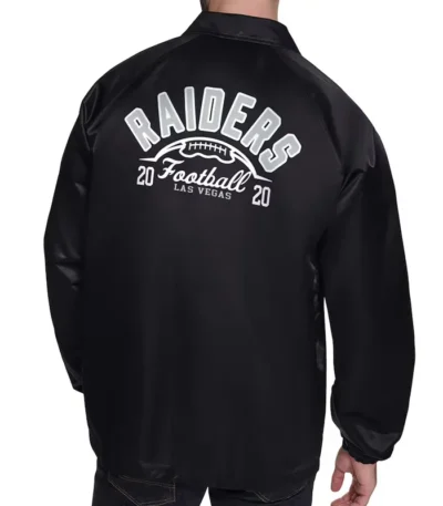 Las Vegas Raiders Retro Logo Coaches Jacket